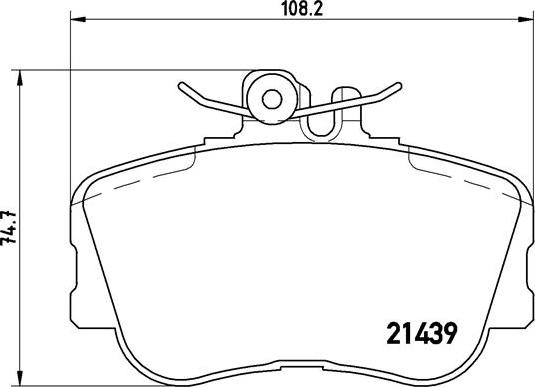 Brembo P 06 017 - Kit de plaquettes de frein, frein à disque cwaw.fr