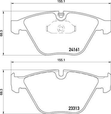 Brembo P 06 081 - Kit de plaquettes de frein, frein à disque cwaw.fr