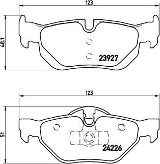 Brembo P 06 038X - Kit de plaquettes de frein, frein à disque cwaw.fr