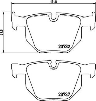 Brembo P 06 033 - Kit de plaquettes de frein, frein à disque cwaw.fr