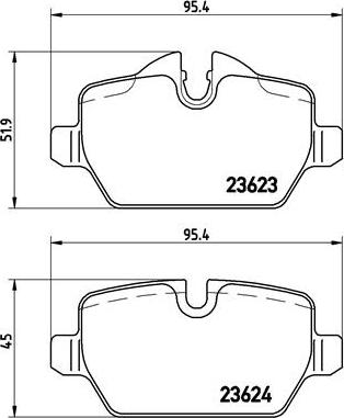 Brembo P 06 037X - Kit de plaquettes de frein, frein à disque cwaw.fr