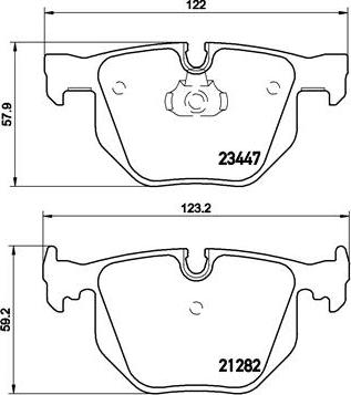 Brembo P 06 029 - Kit de plaquettes de frein, frein à disque cwaw.fr