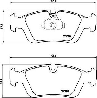 Brembo P 06 024 - Kit de plaquettes de frein, frein à disque cwaw.fr