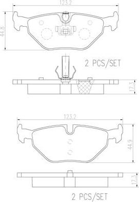 Brembo P06025N - Kit de plaquettes de frein, frein à disque cwaw.fr