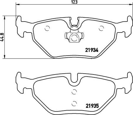 Brembo P 06 025 - Kit de plaquettes de frein, frein à disque cwaw.fr