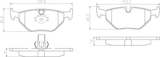 Brembo P06023N - Kit de plaquettes de frein, frein à disque cwaw.fr