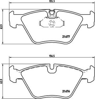 Brembo P 06 022 - Kit de plaquettes de frein, frein à disque cwaw.fr