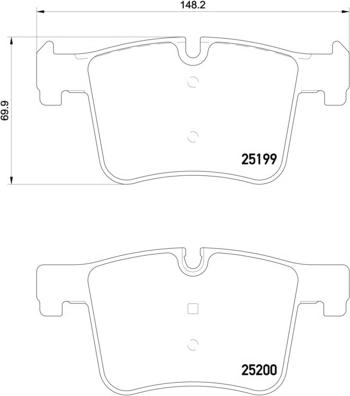 Brembo P 06 075 - Kit de plaquettes de frein, frein à disque cwaw.fr