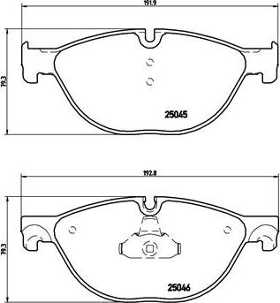 Brembo P 06 076 - Kit de plaquettes de frein, frein à disque cwaw.fr