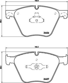 Brembo P 06 073 - Kit de plaquettes de frein, frein à disque cwaw.fr