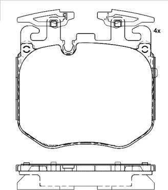 Brembo P 06 106 - Kit de plaquettes de frein, frein à disque cwaw.fr