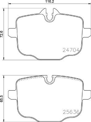 Brembo P 06 101 - Kit de plaquettes de frein, frein à disque cwaw.fr