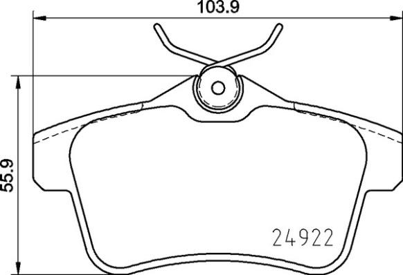 Brembo P 06 102 - Kit de plaquettes de frein, frein à disque cwaw.fr