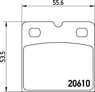 Brembo P 02 001 - Kit de plaquettes de frein, disque de frein de stationnement cwaw.fr