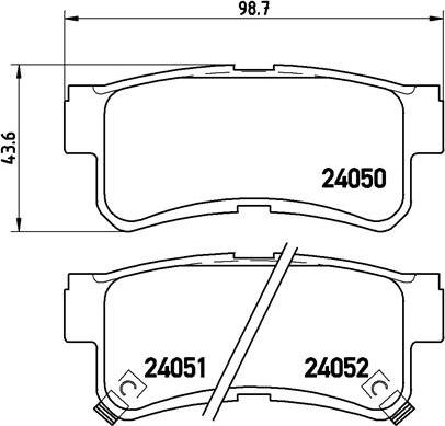 Brembo P 15 009 - Kit de plaquettes de frein, frein à disque cwaw.fr