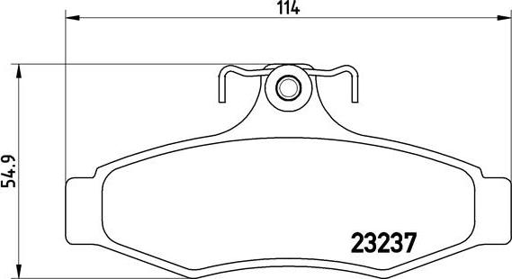 Brembo P 15 005 - Kit de plaquettes de frein, frein à disque cwaw.fr