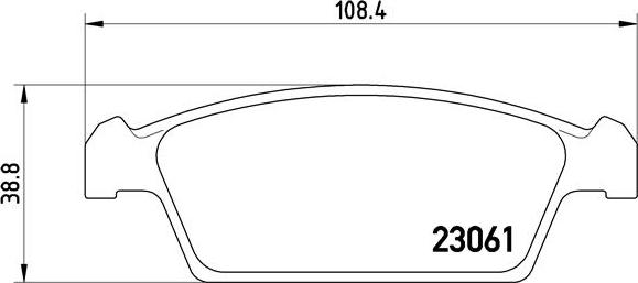 Brembo P 15 001 - Kit de plaquettes de frein, frein à disque cwaw.fr