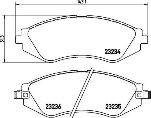 Brembo P 15 002 - Kit de plaquettes de frein, frein à disque cwaw.fr