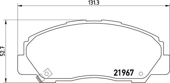 Brembo P 16 010 - Kit de plaquettes de frein, frein à disque cwaw.fr