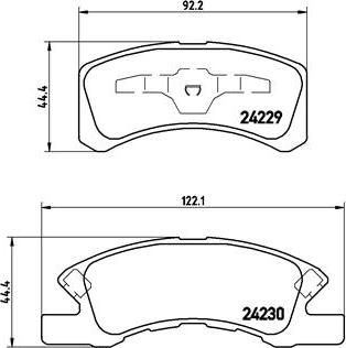 Brembo P 16 011 - Kit de plaquettes de frein, frein à disque cwaw.fr