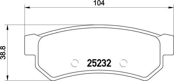 Brembo P 10 053 - Kit de plaquettes de frein, frein à disque cwaw.fr