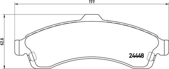 Brembo P 10 009 - Kit de plaquettes de frein, frein à disque cwaw.fr