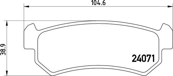 Brembo P 10 001 - Kit de plaquettes de frein, frein à disque cwaw.fr