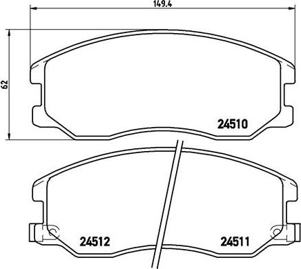 Valeo 606453 - Kit de plaquettes de frein, frein à disque cwaw.fr