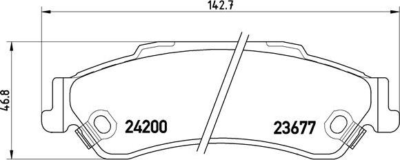 Brembo P 10 002 - Kit de plaquettes de frein, frein à disque cwaw.fr