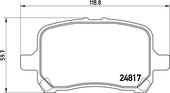 Brembo P 10 014 - Kit de plaquettes de frein, frein à disque cwaw.fr