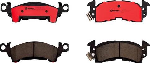 Brembo P10017N - Kit de plaquettes de frein, frein à disque cwaw.fr