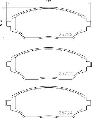 Brembo P 10 070 - Kit de plaquettes de frein, frein à disque cwaw.fr