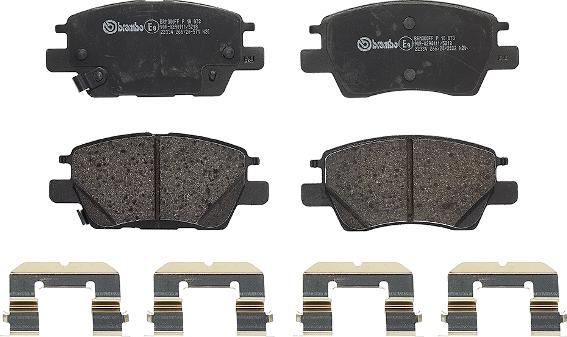 Brembo P 10 073 - Kit de plaquettes de frein, frein à disque cwaw.fr