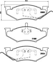 Brembo P 11 005 - Kit de plaquettes de frein, frein à disque cwaw.fr