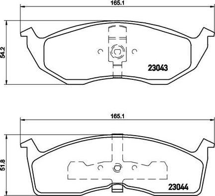 Brembo P 11 008 - Kit de plaquettes de frein, frein à disque cwaw.fr