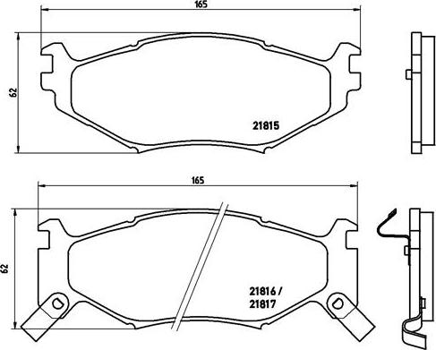 Brembo P 11 007 - Kit de plaquettes de frein, frein à disque cwaw.fr