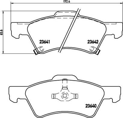 Brembo P 11 015 - Kit de plaquettes de frein, frein à disque cwaw.fr