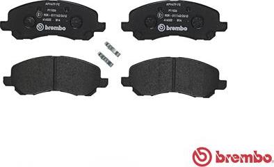 Brembo P 11 026 - Kit de plaquettes de frein, frein à disque cwaw.fr