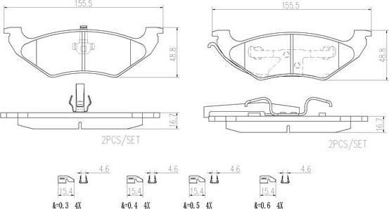 Brembo P11027N - Kit de plaquettes de frein, frein à disque cwaw.fr