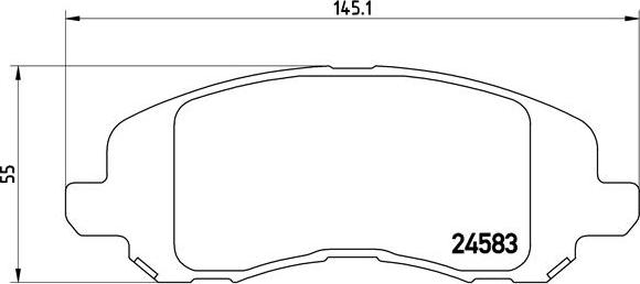 Brembo P 18 001 - Kit de plaquettes de frein, frein à disque cwaw.fr