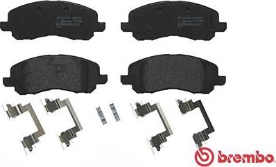 Brembo P 18 001 - Kit de plaquettes de frein, frein à disque cwaw.fr