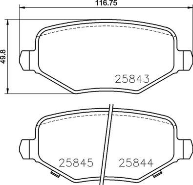 Brembo P 18 029 - Kit de plaquettes de frein, frein à disque cwaw.fr