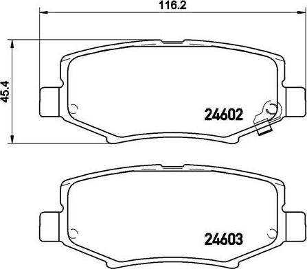 Brembo P 18 024 - Kit de plaquettes de frein, frein à disque cwaw.fr