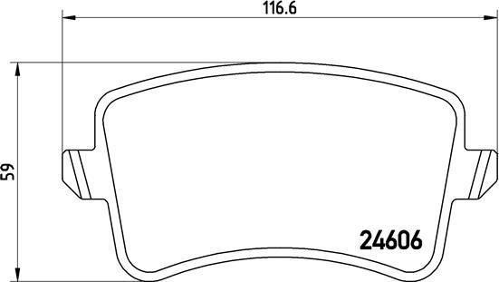 Brembo P 85 099X - Kit de plaquettes de frein, frein à disque cwaw.fr