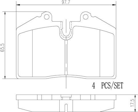 Brembo P85094N - Kit de plaquettes de frein, frein à disque cwaw.fr