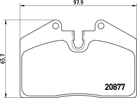 Brembo P 85 094 - Kit de plaquettes de frein, frein à disque cwaw.fr