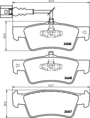 Brembo P 85 091 - Kit de plaquettes de frein, frein à disque cwaw.fr