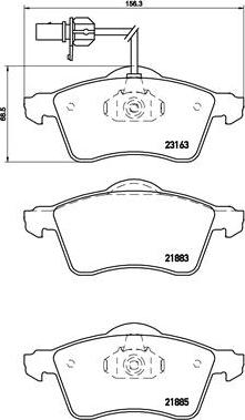 Brembo P 85 049 - Kit de plaquettes de frein, frein à disque cwaw.fr