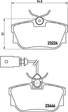 Brembo P 85 046 - Kit de plaquettes de frein, frein à disque cwaw.fr