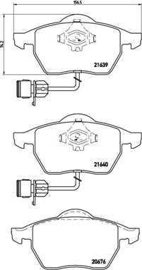 Brembo P 85 040 - Kit de plaquettes de frein, frein à disque cwaw.fr